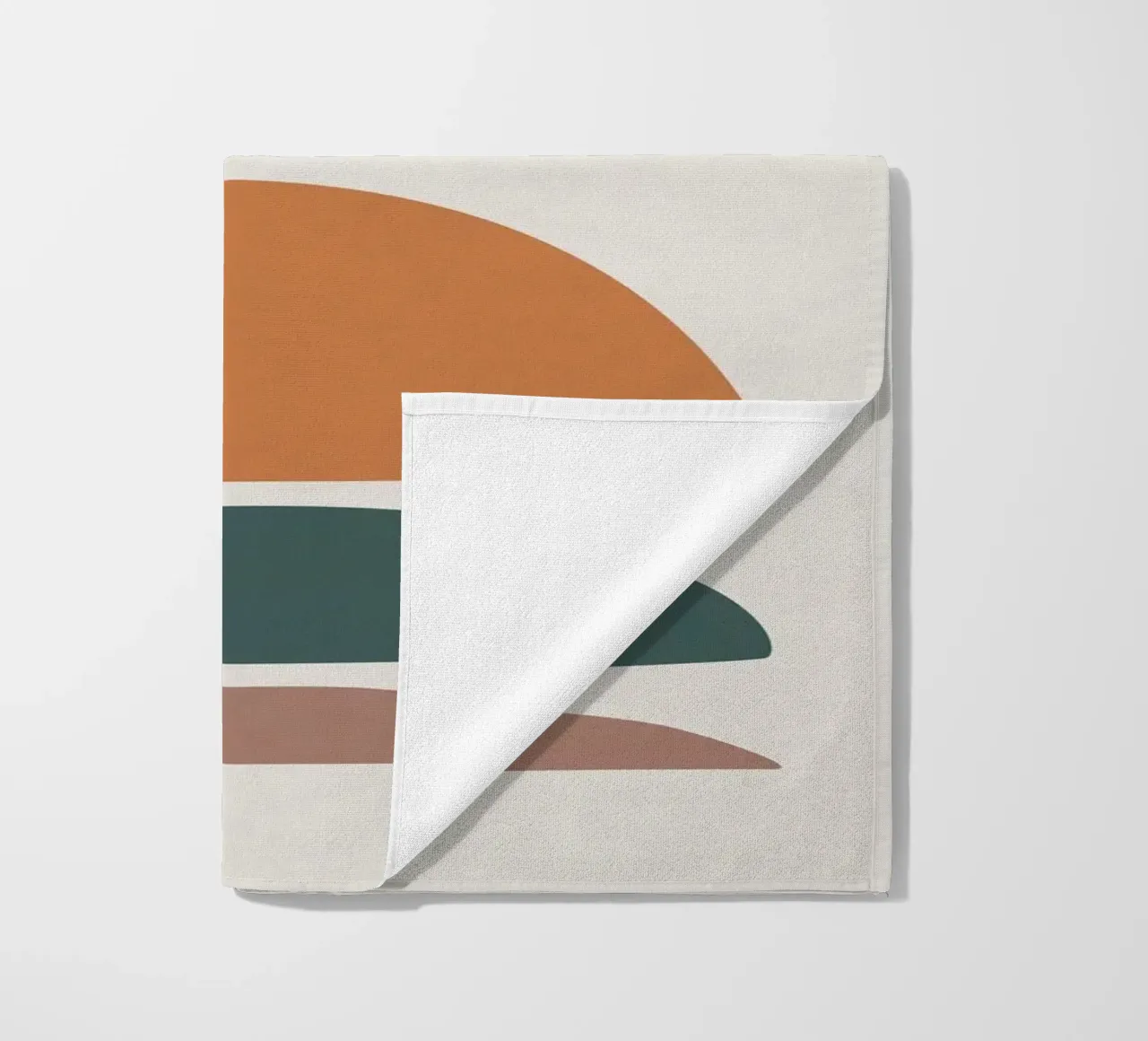 Abstract balance - Minimalist forms beach towel by Whole©