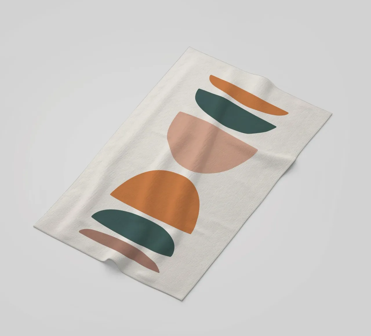 Abstract balance - Minimalist forms beach towel by Whole©