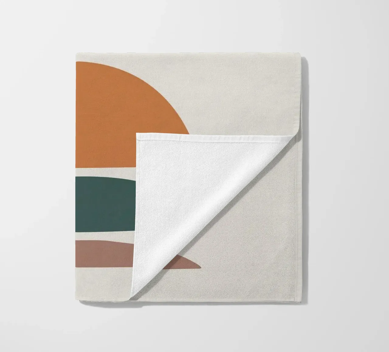 Abstract balance - Minimalist forms beach towel by Whole©