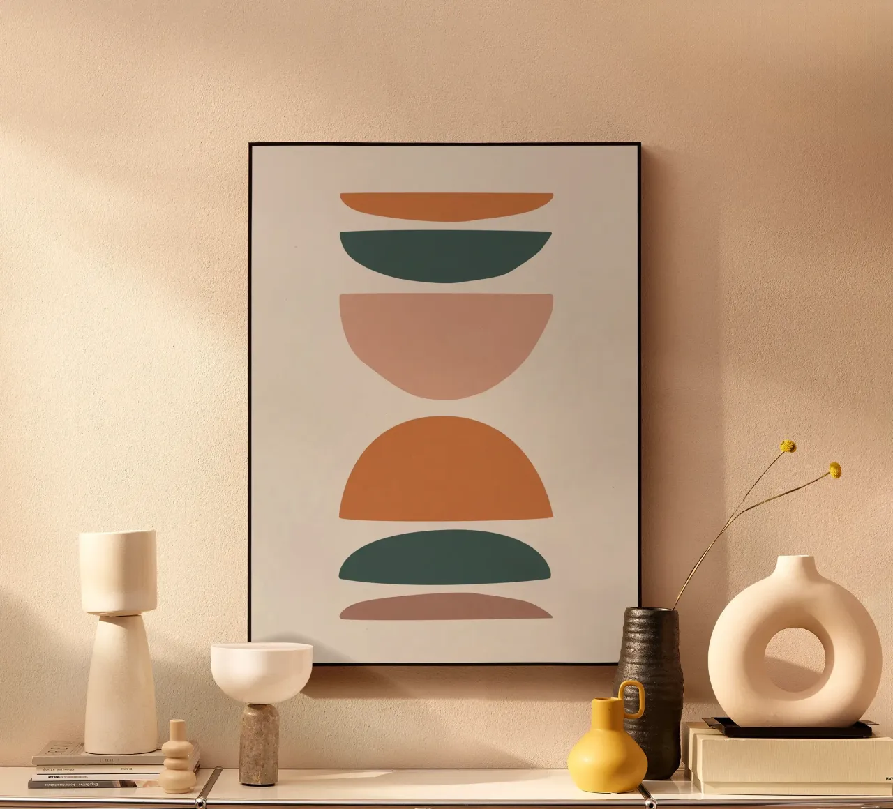 Abstract balance - Minimalist forms forex plate by Whole©