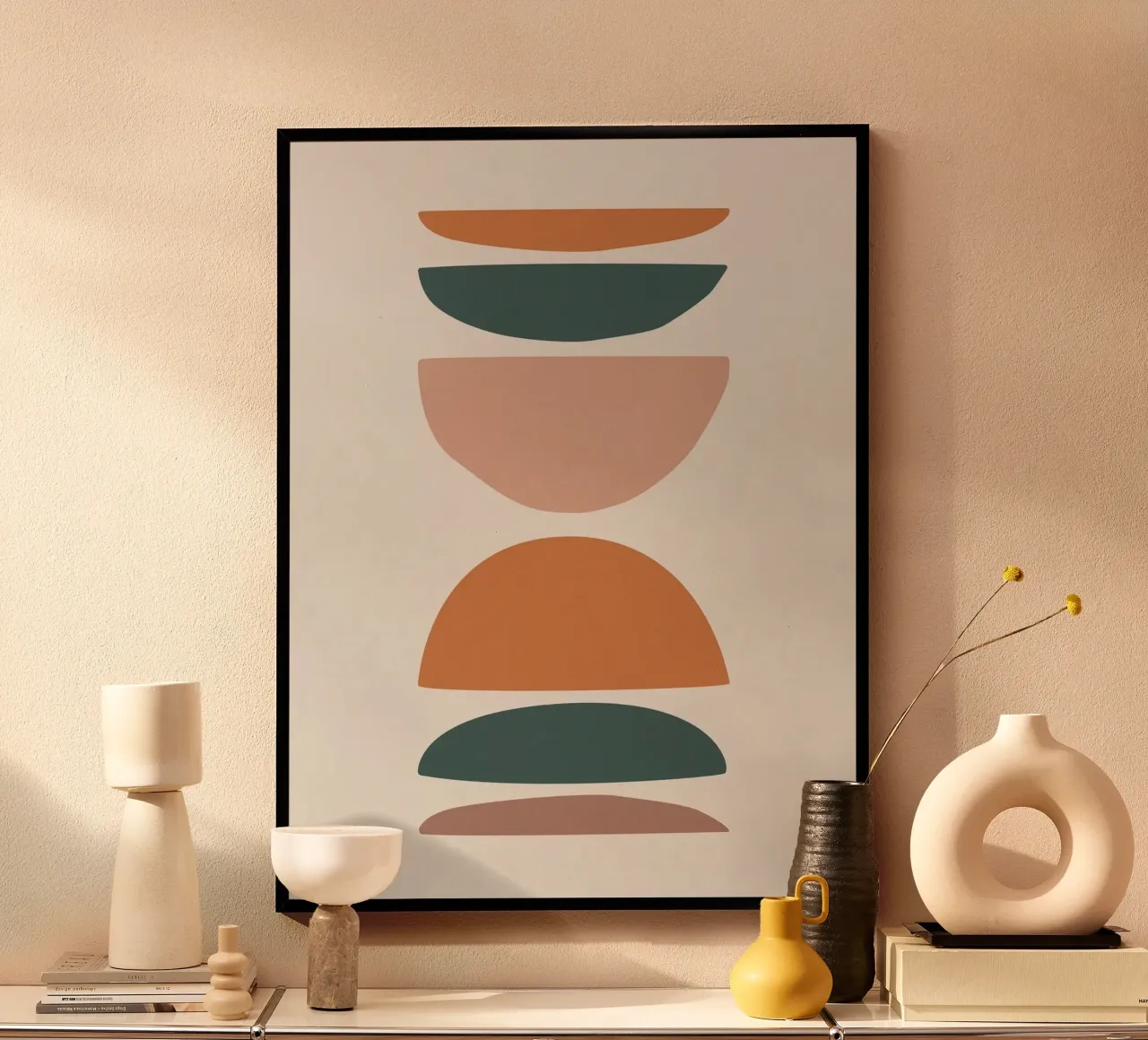 Abstract balance - Minimalist forms hahnemühle by Whole©