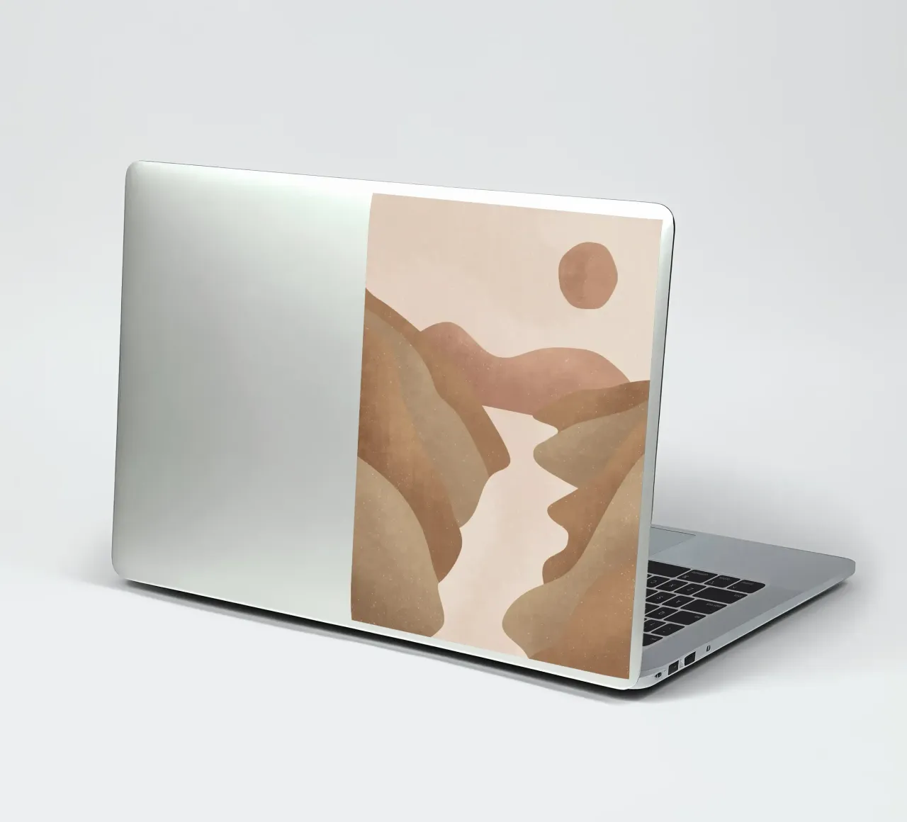 Abstract desert landscape in earth tones - Minimalist sticker by Whole©