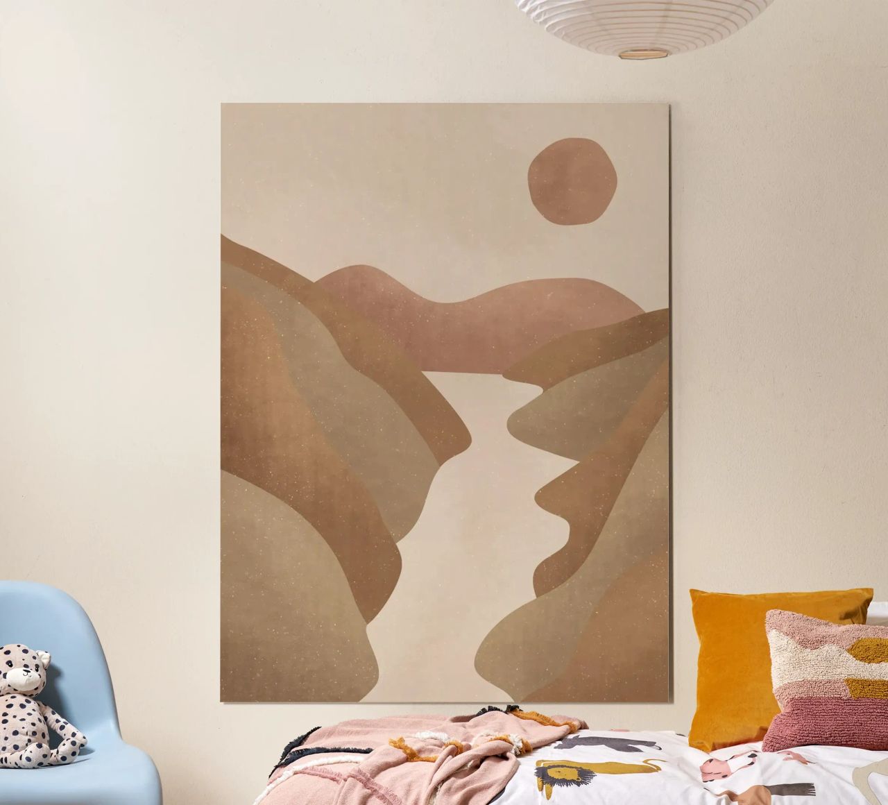 Abstrakte Wüstenlandschaft in Erdtönen – Minimalistisch Poster von Whole©