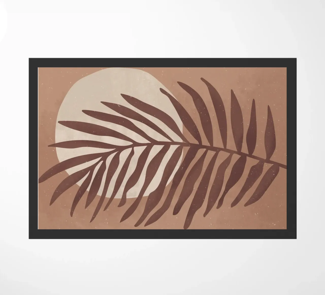 "Palm leaf in warm earth tones - nature & minimalism" doormat by Whole©