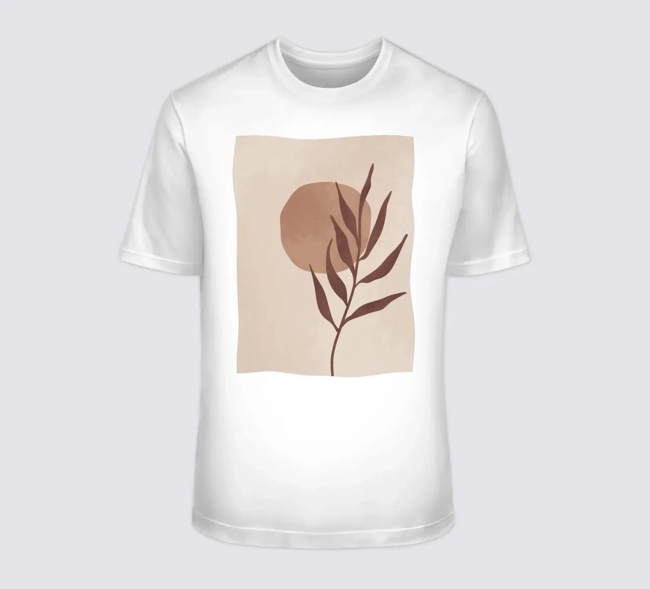 Abstract natuurontwerp in aardetinten | Muurschildering, mok & meer t-shirt van Whole©