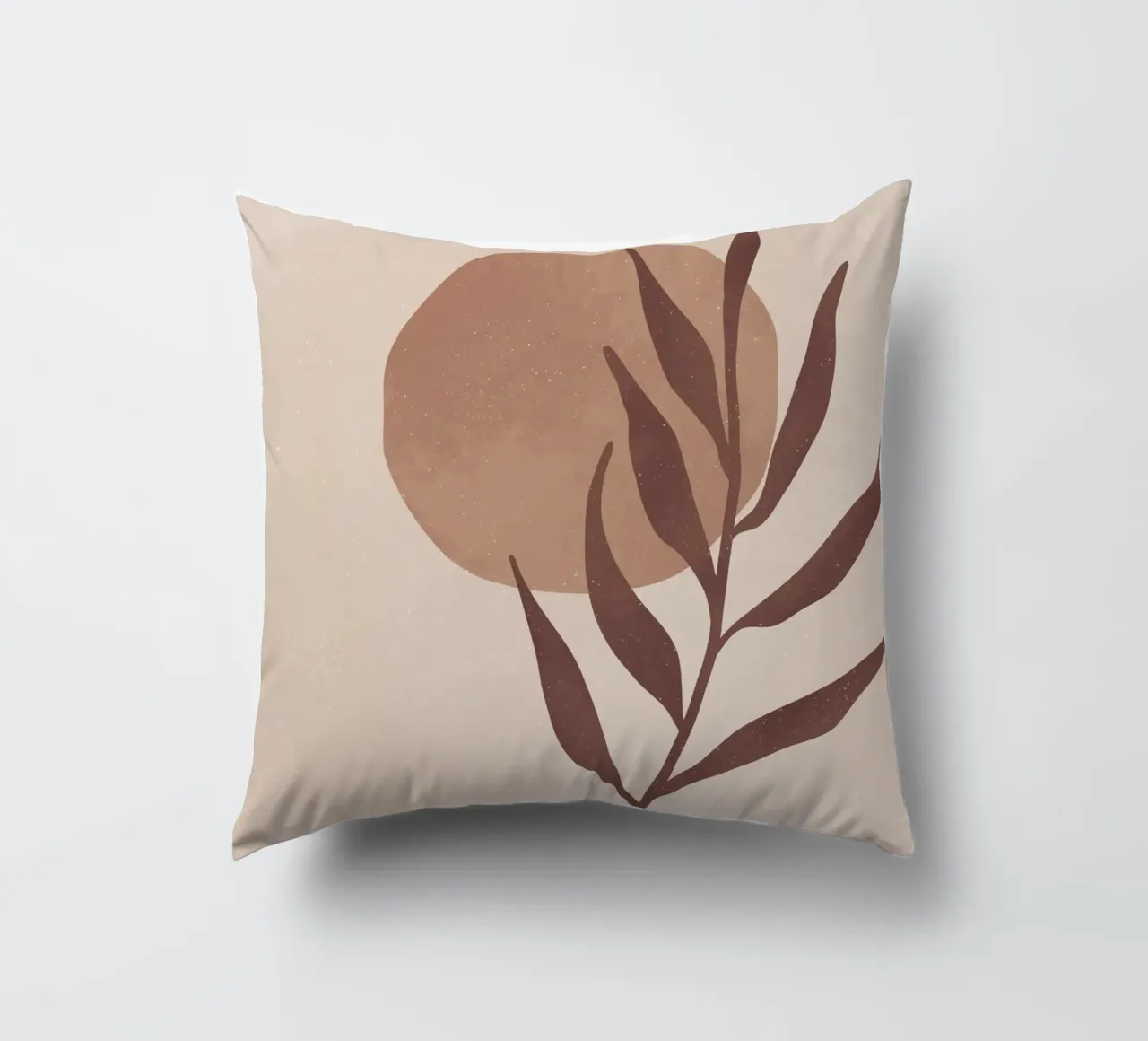 Design naturel abstrait dans les tons de terre | Tableau mural, tasse & plus coussin de Whole©