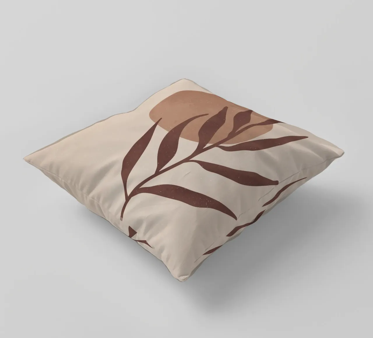 Design naturel abstrait dans les tons de terre | Tableau mural, tasse & plus coussin de Whole©