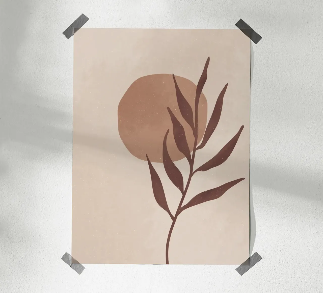 Disegno astratto della natura nei toni della terra | Murale, tazza e altro ancora poster da Whole©