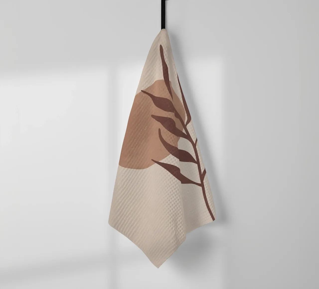 Design naturel abstrait dans les tons de terre | Tableau mural, tasse & plus torchon de Whole©