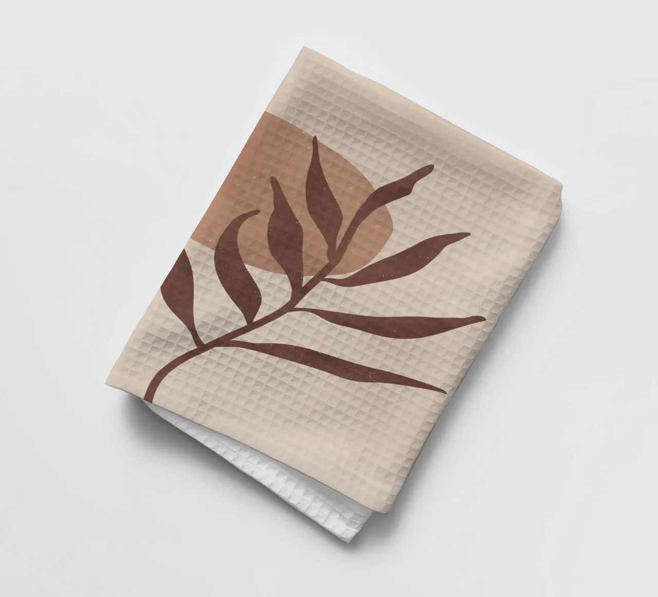 Design naturel abstrait dans les tons de terre | Tableau mural, tasse & plus torchon de Whole©