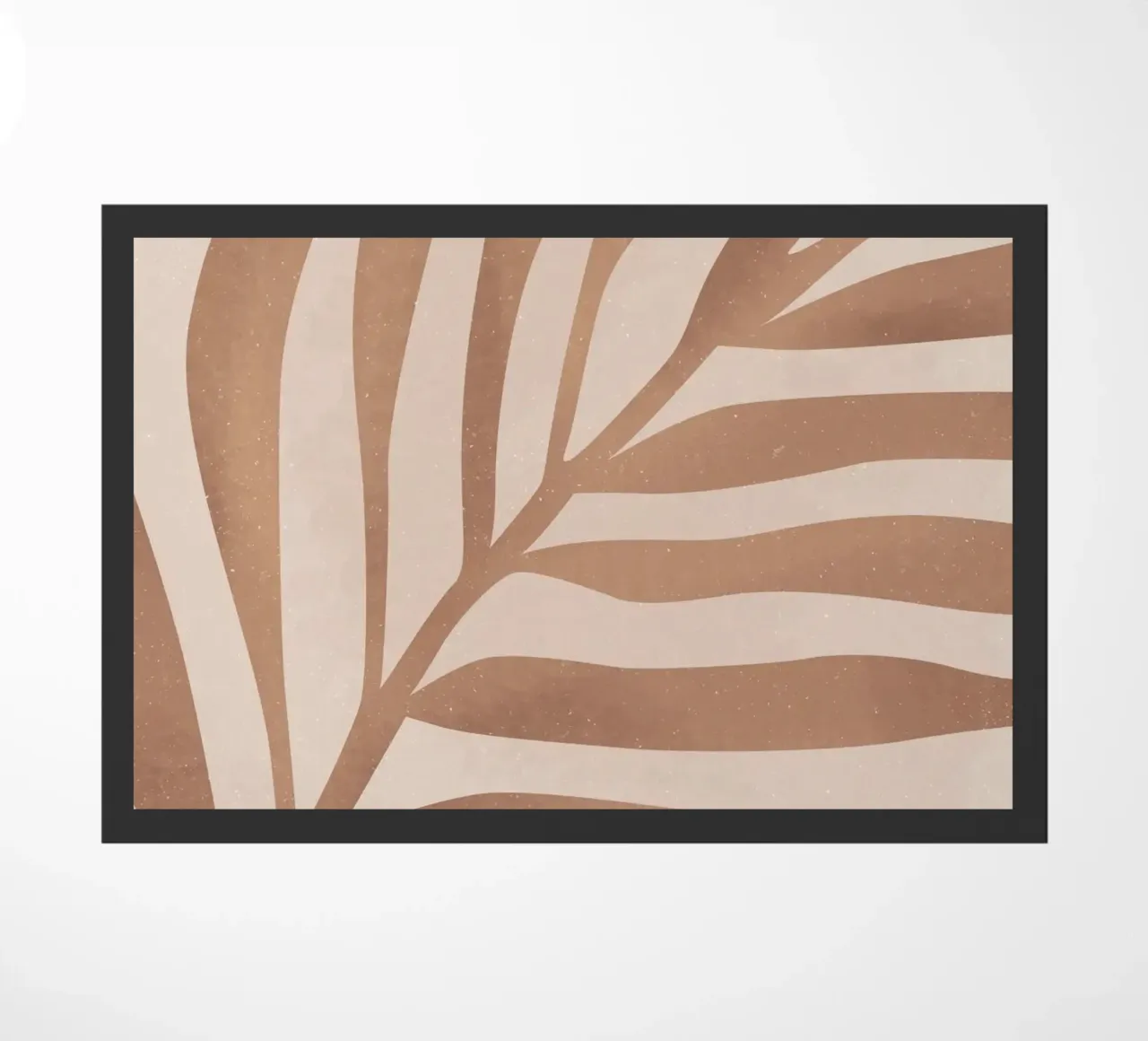 Abstract leaf pattern in earthy tones Nature design for the home doormat by Whole©