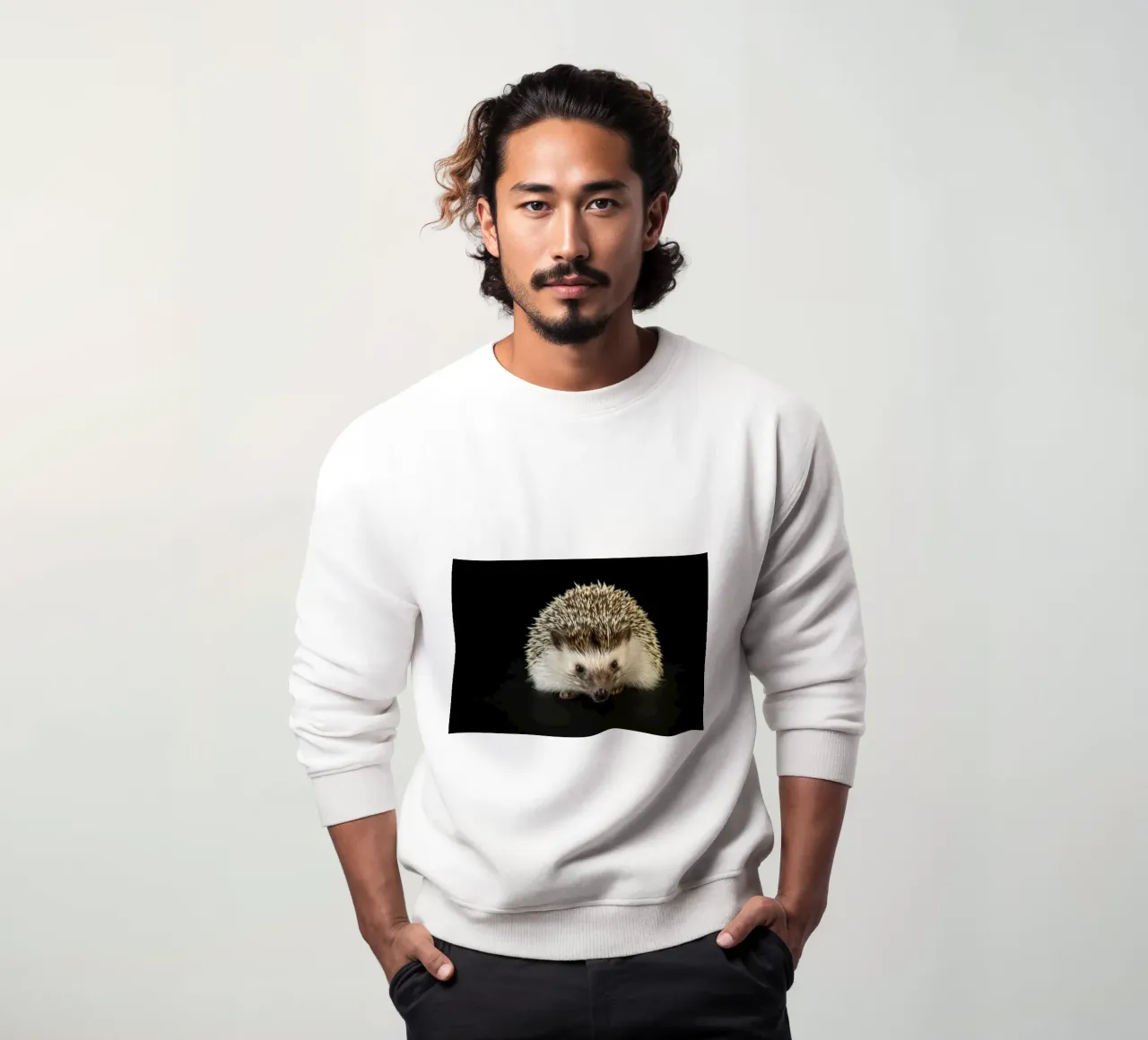 Riccio bianco/marrone felpa da Curious Collections by Marielle Leenders