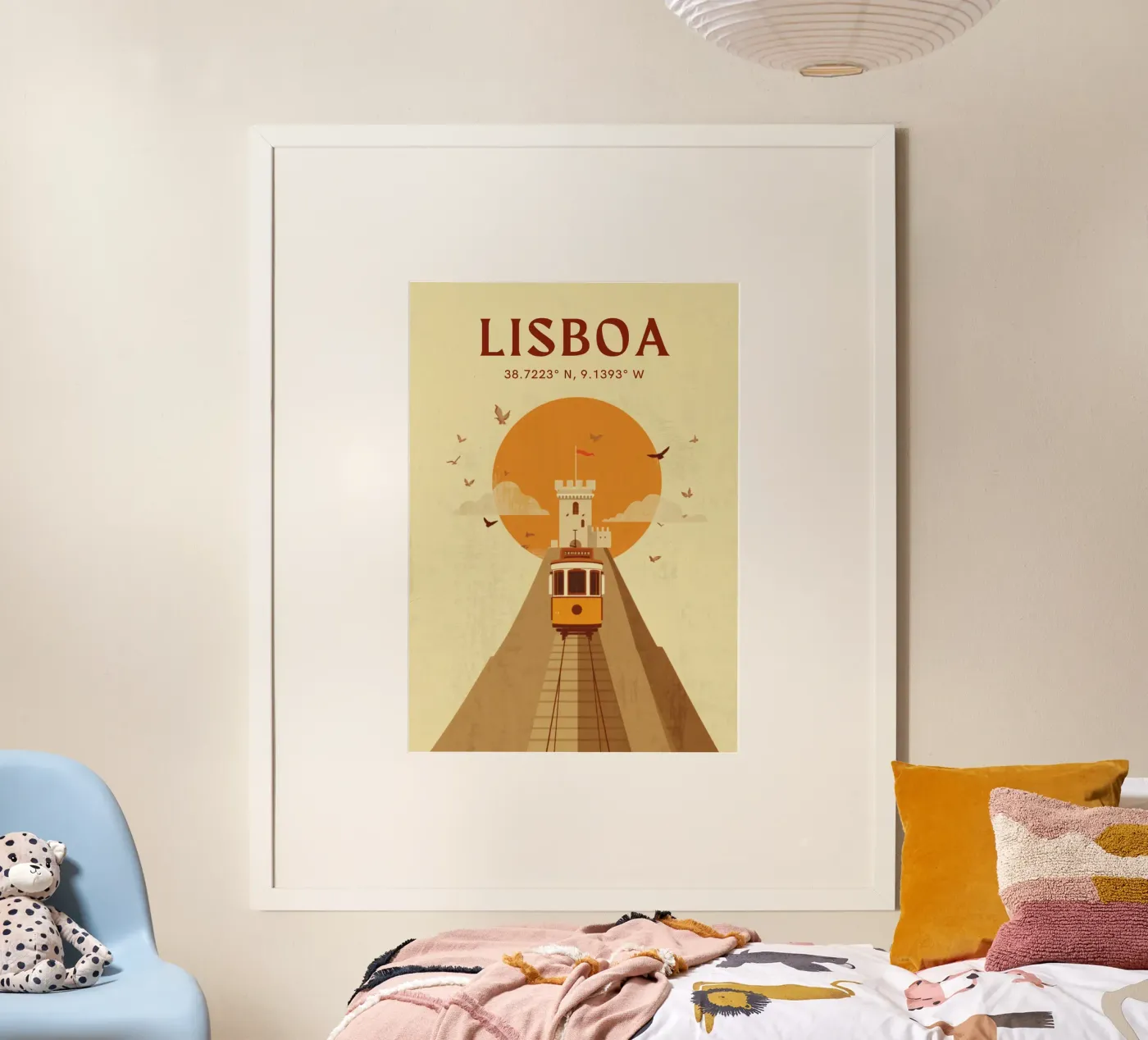 Lisbona poster da Nour Studio
