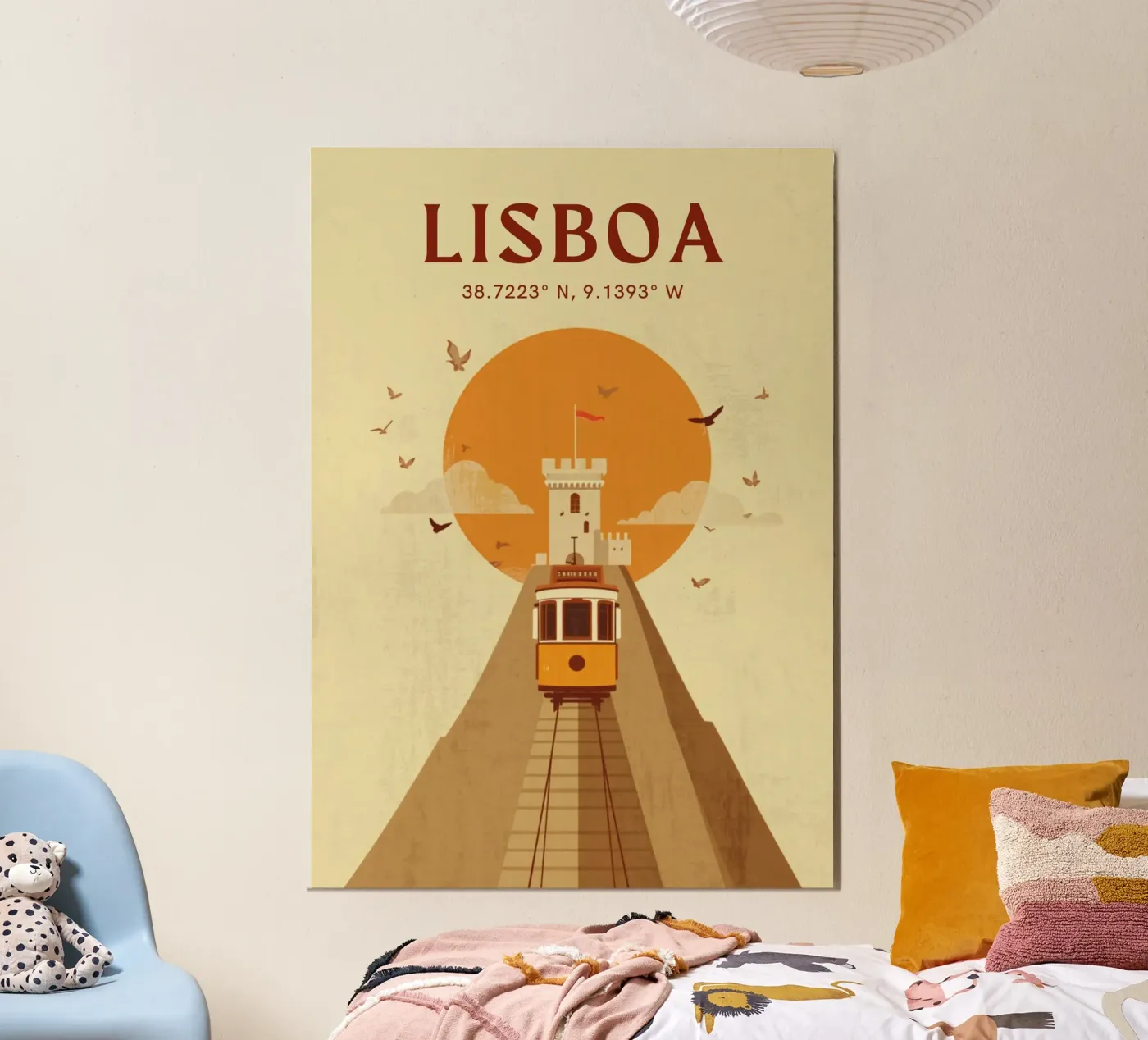 Lisbona poster da Nour Studio