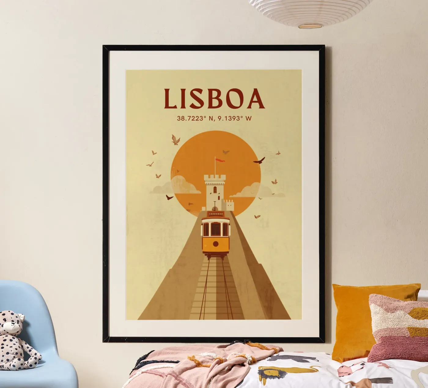 Lisbona poster da Nour Studio