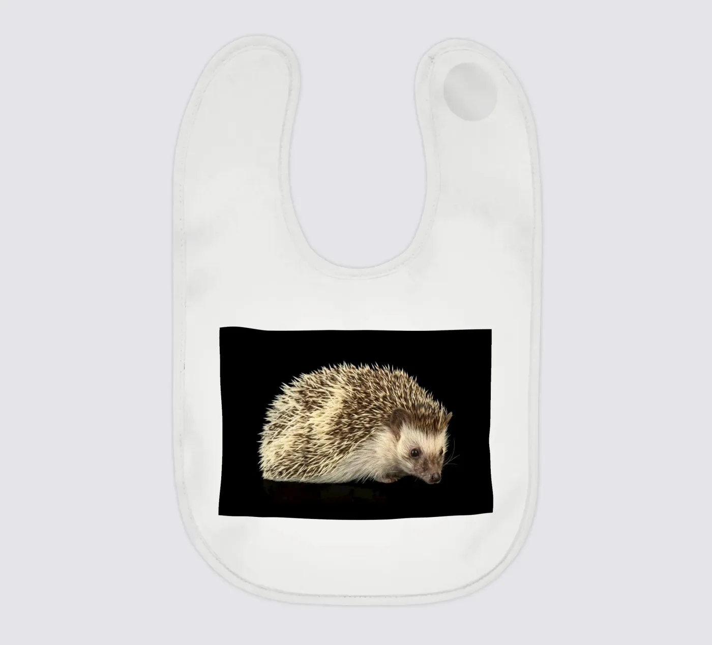 Weiß/brauner Igel Babylätzchen von Curious Collections by Marielle Leenders