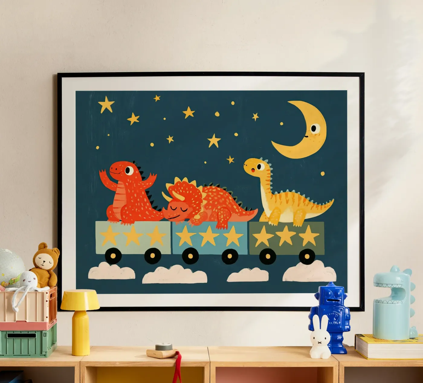 Space Dinosaur Train poster da Zuno