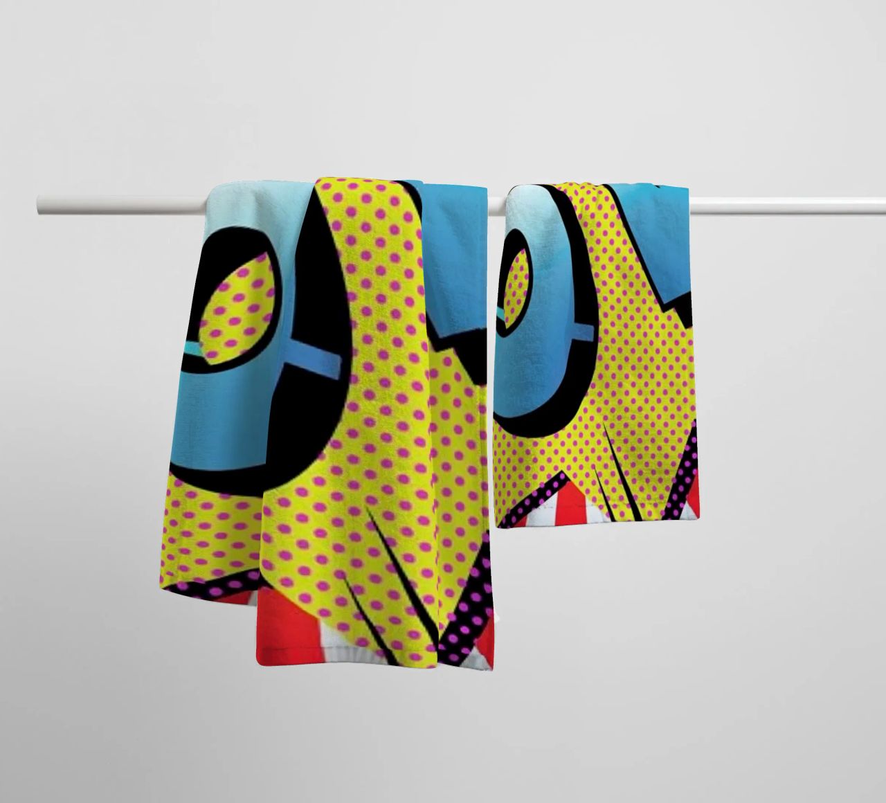 Pow 5 towel by Mark Ashkenazi