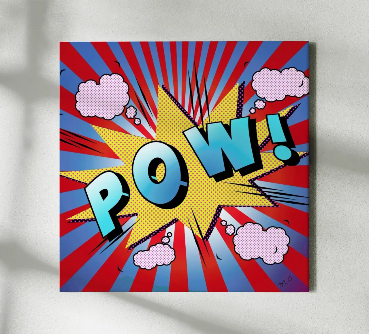 Pow 5 tela con Cornice a cassetta da Mark Ashkenazi