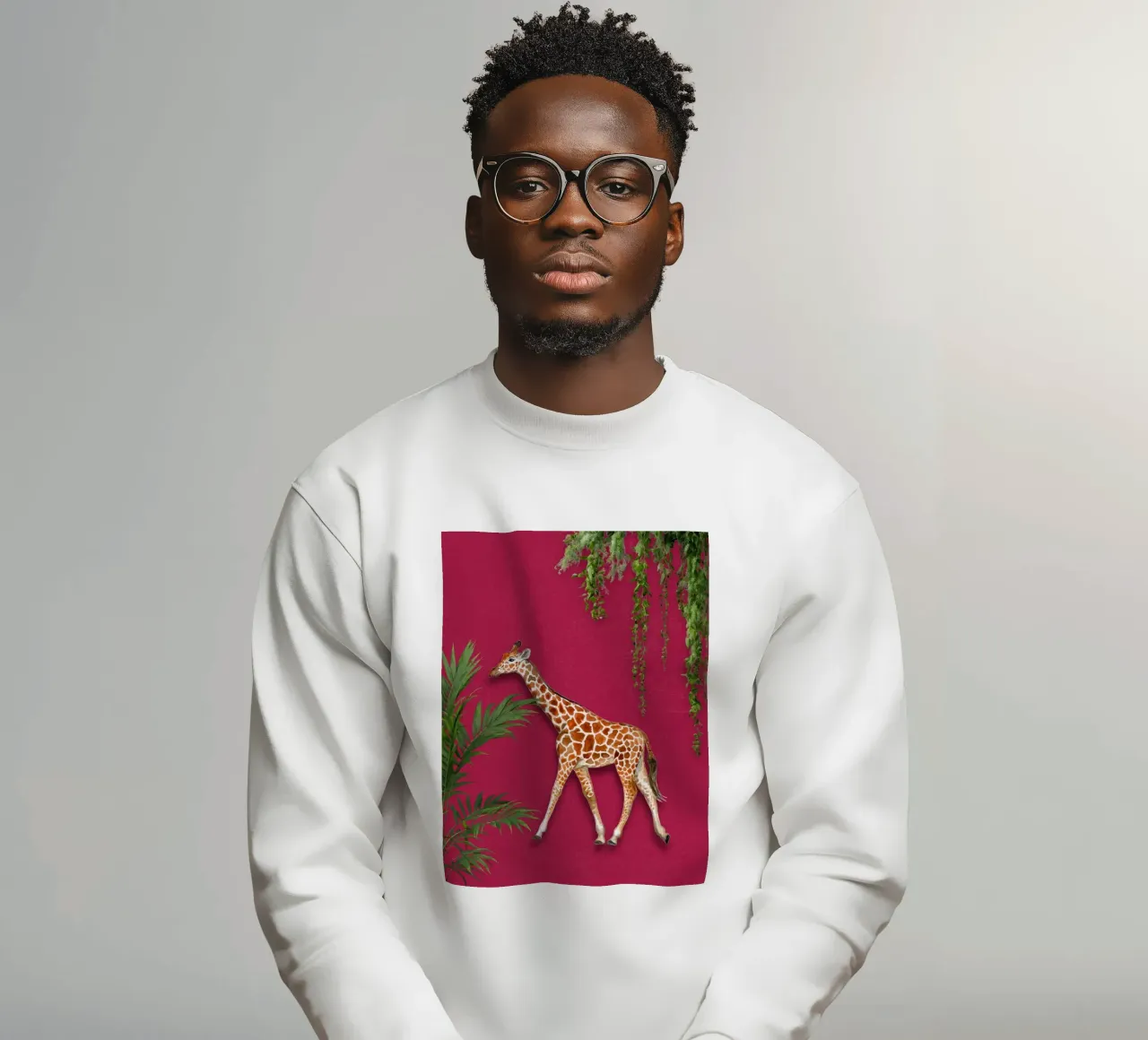 Gigante gentile in rosa felpa da DesignArt