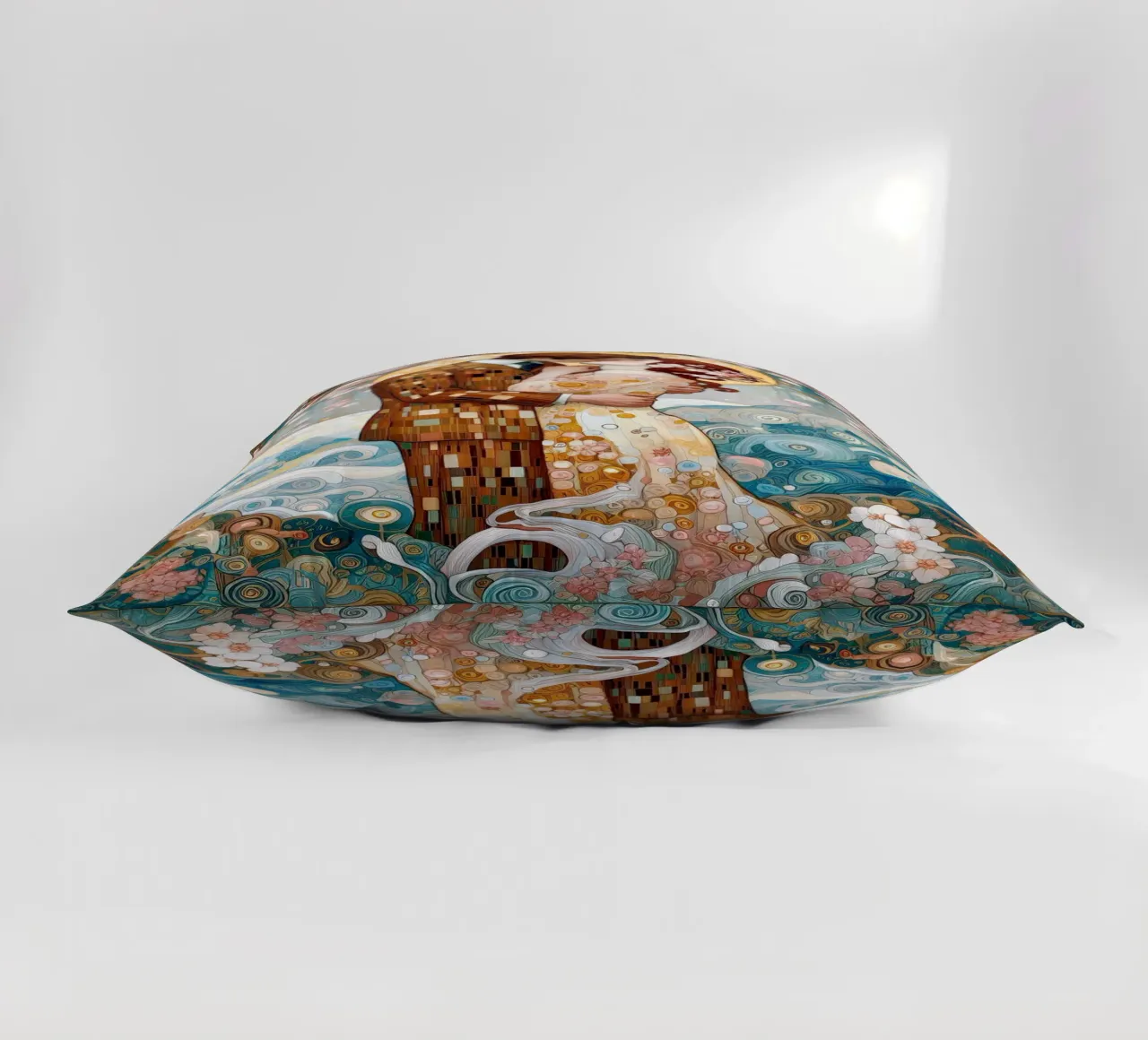 Lovers in Spring cuscino da Art-Nouveau-Dsg