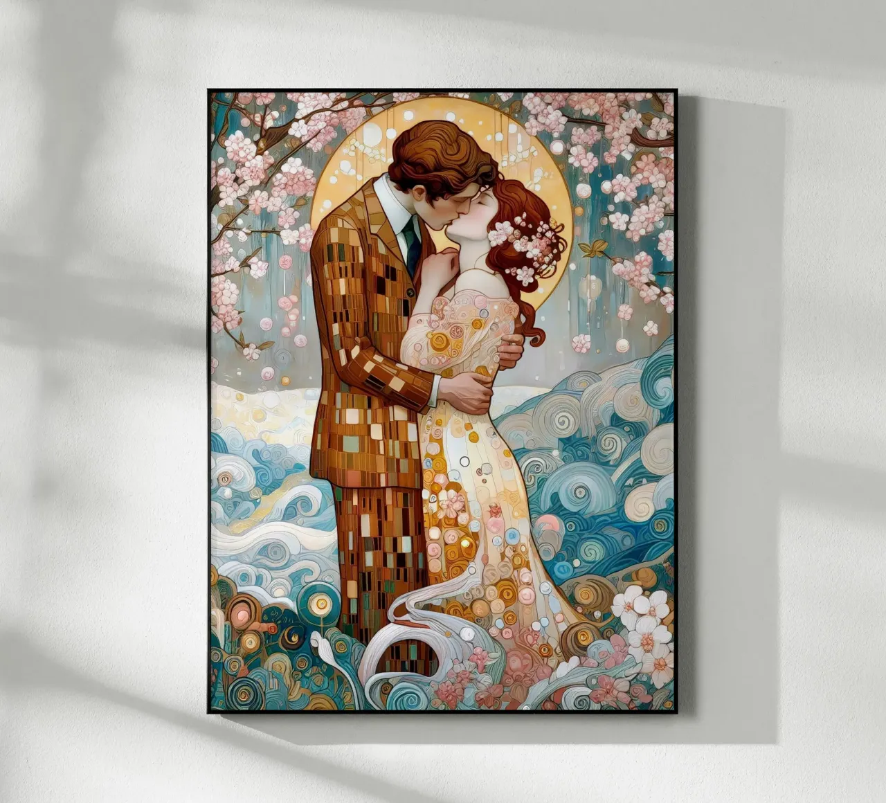 Lovers in Spring plexiglass da Art-Nouveau-Dsg