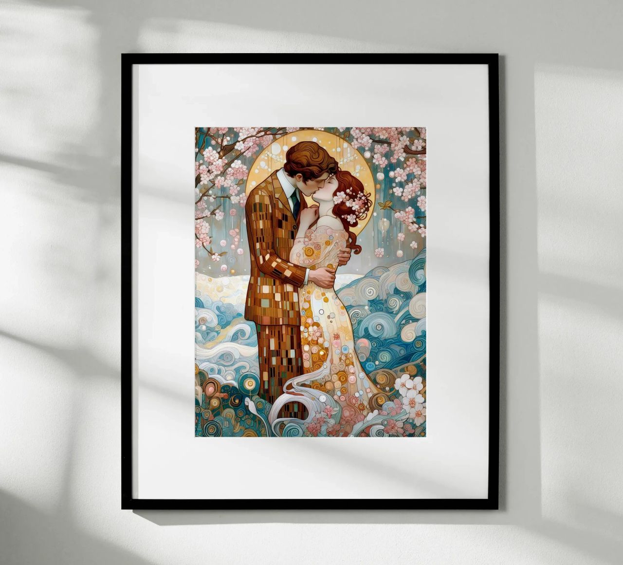 Lovers in Spring poster by Art-Nouveau-Dsg
