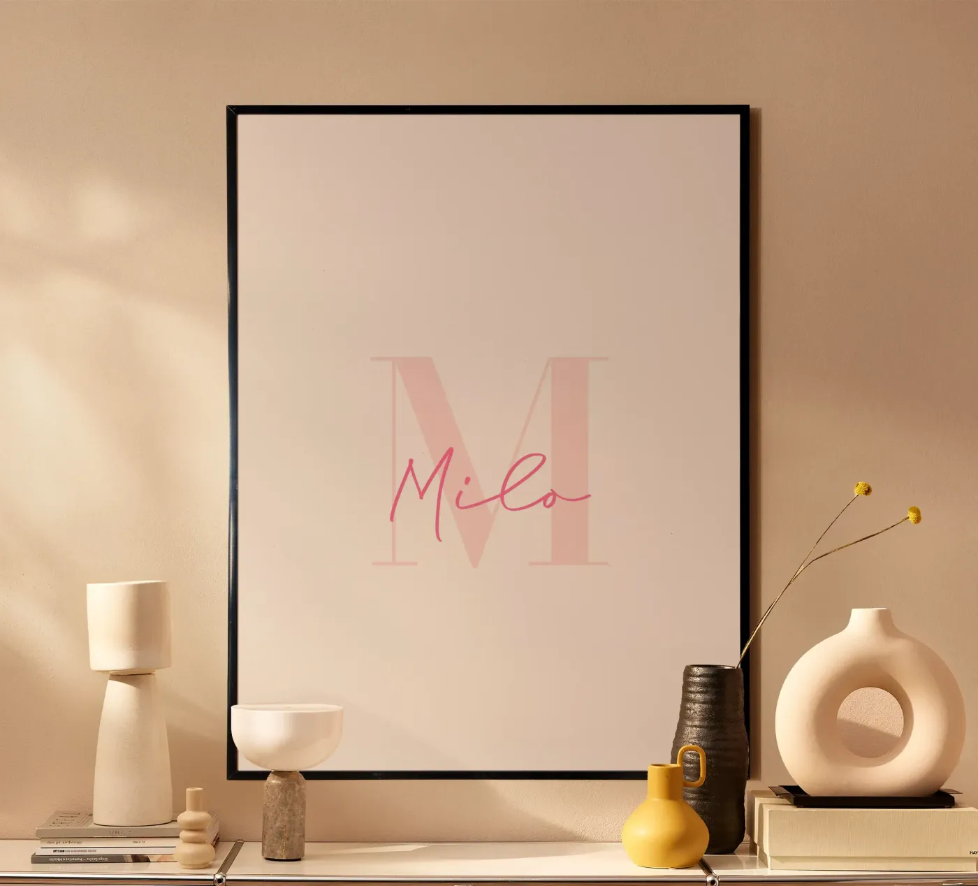 Prsonalised name poster by zeriayam arts