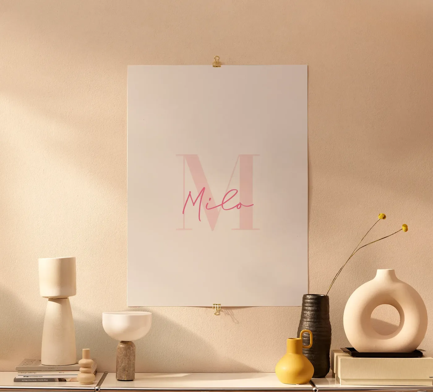 Prsonalised name poster by zeriayam arts