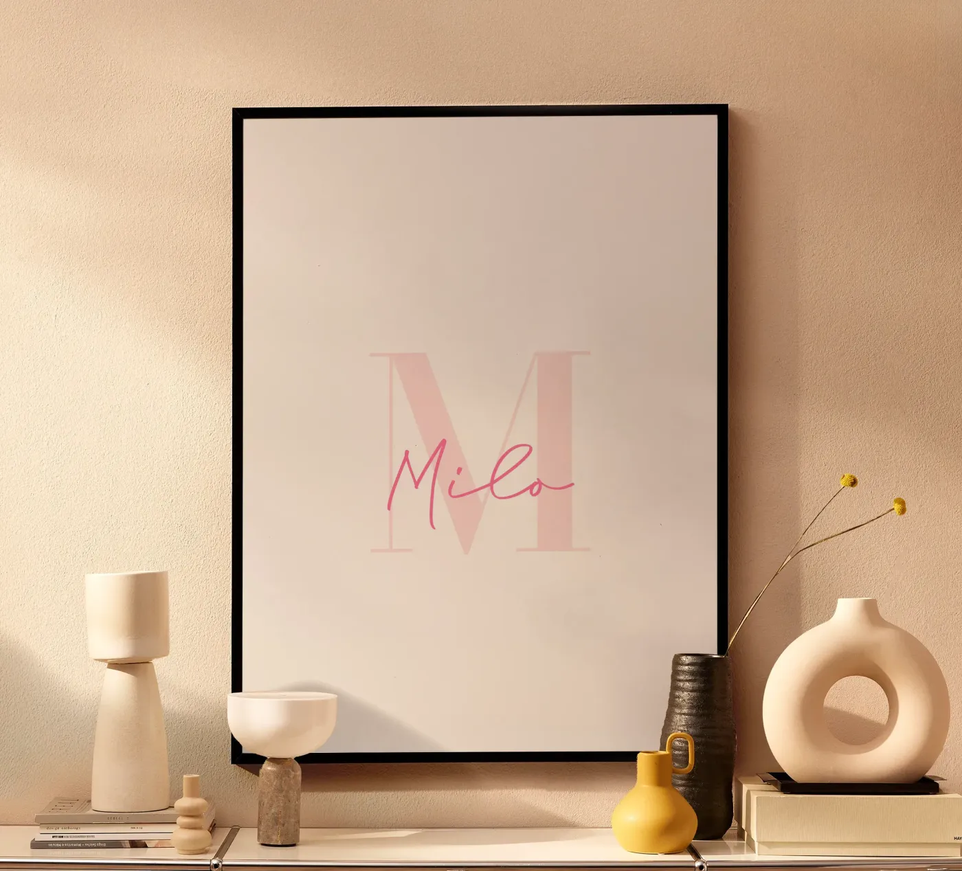 Prsonalised name poster by zeriayam arts