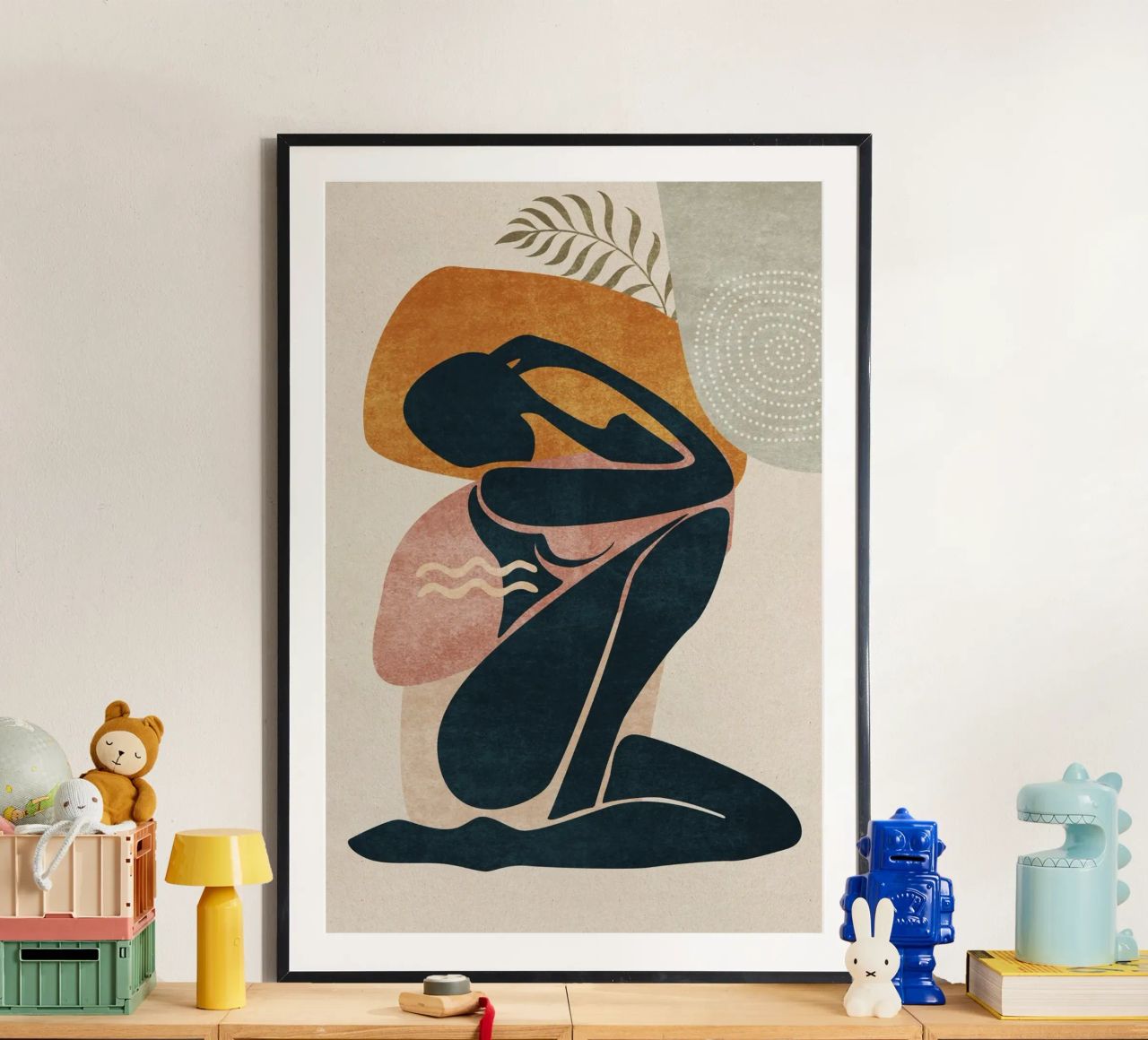Emel Tunaboylu - Abstract Mediterranean Female Body poster by The Artcircle