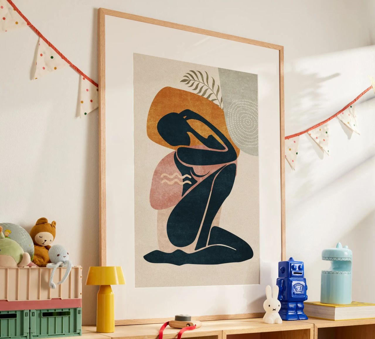 Emel Tunaboylu - Abstract Mediterranean Female Body poster by The Artcircle