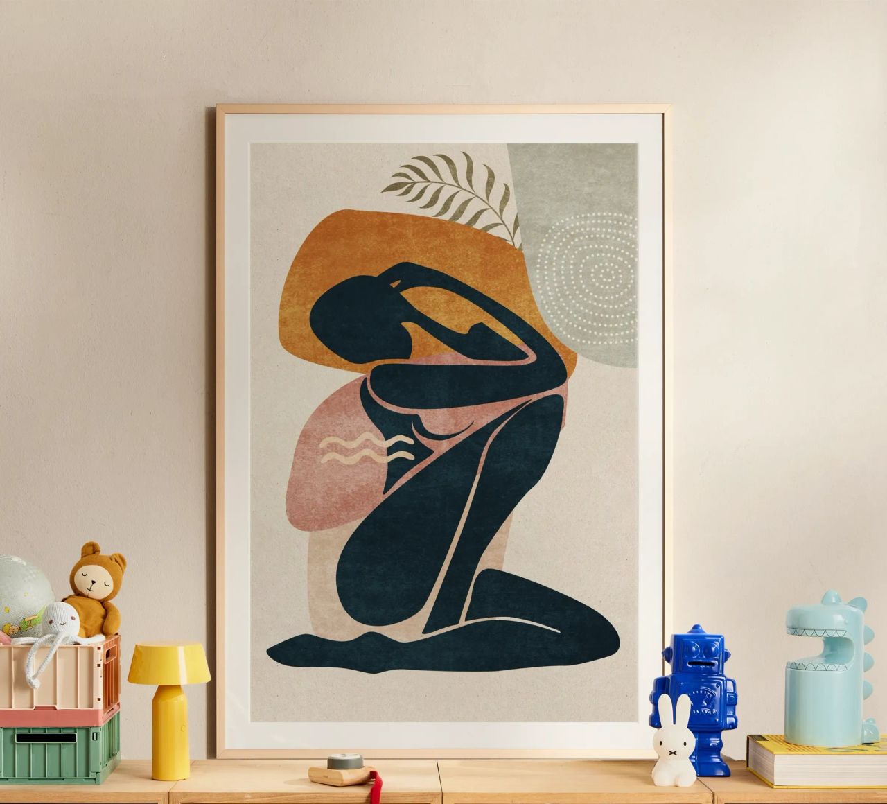 Emel Tunaboylu - Abstract Mediterranean Female Body poster by The Artcircle