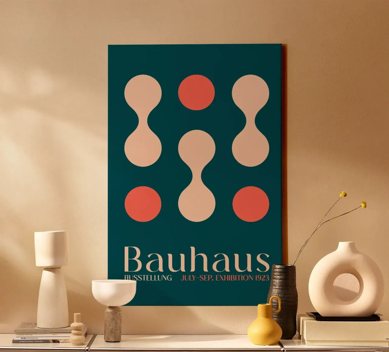 Emel Tunaboylu - Mostra Bauhaus 1923 tela con Cornice a cassetta da The Artcircle