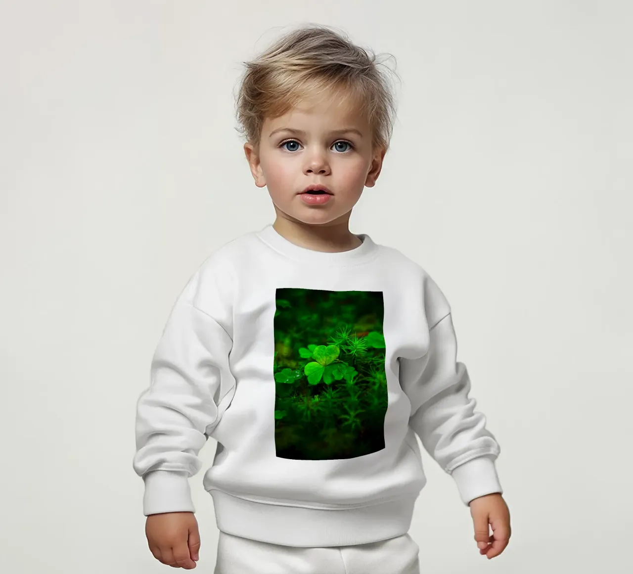 Cloverleaf in the forest felpa neonato da Fjöllart