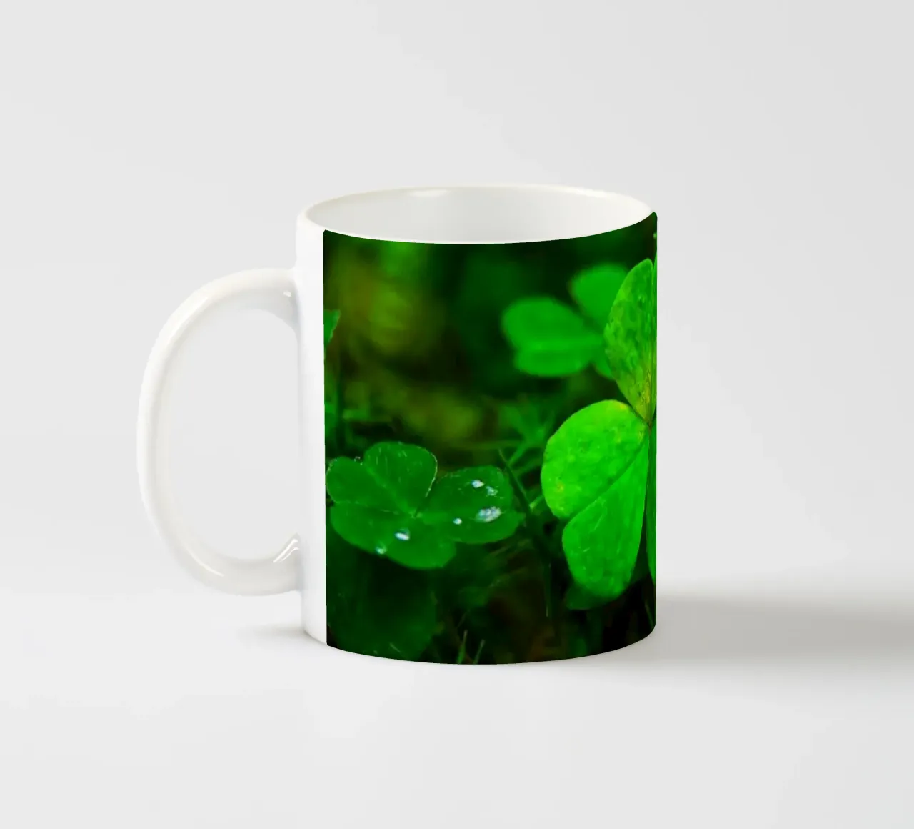 Cloverleaf in the forest tazza in ceramica da Fjöllart