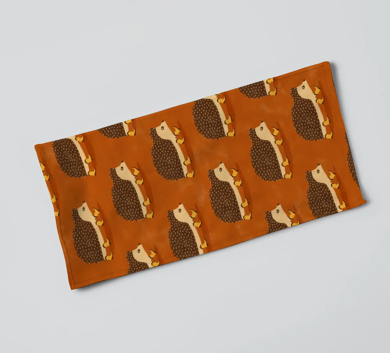 Sonny The Running Cowboy Hedgehog towel by AnyoneCanYeehaw