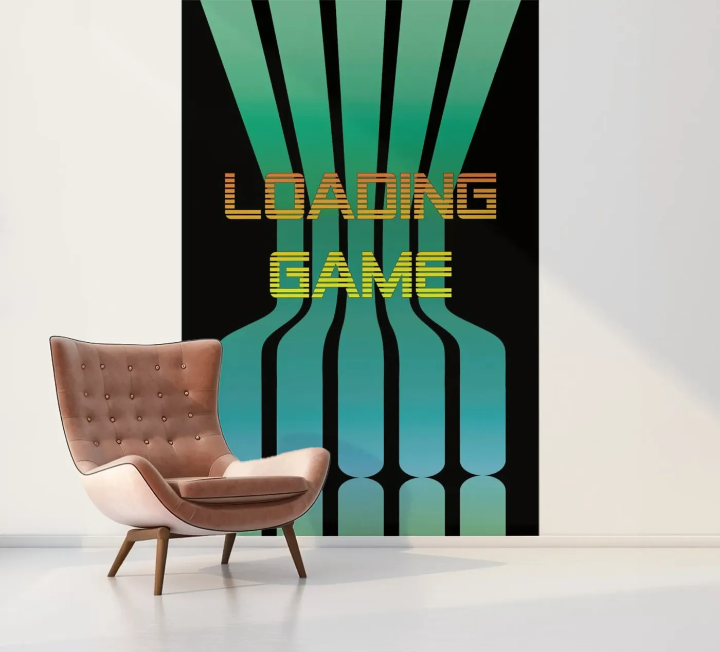 Spel laden fotobehang van Metron