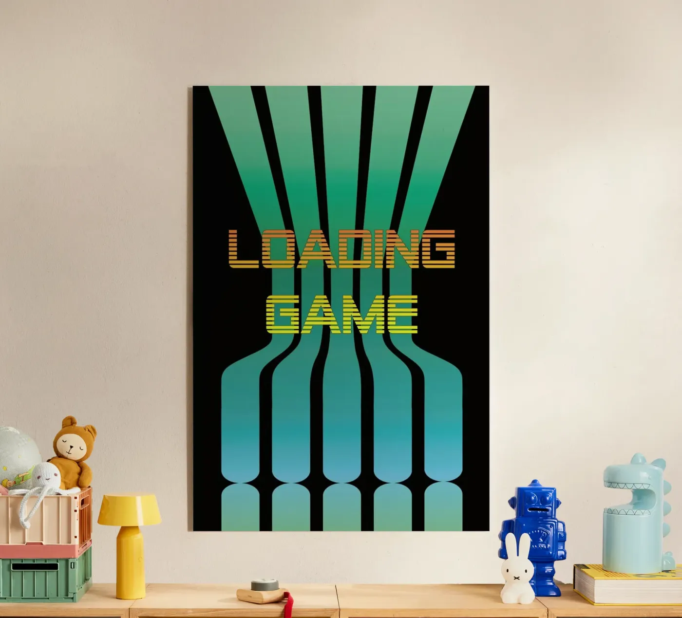 Spel laden acryl van Metron