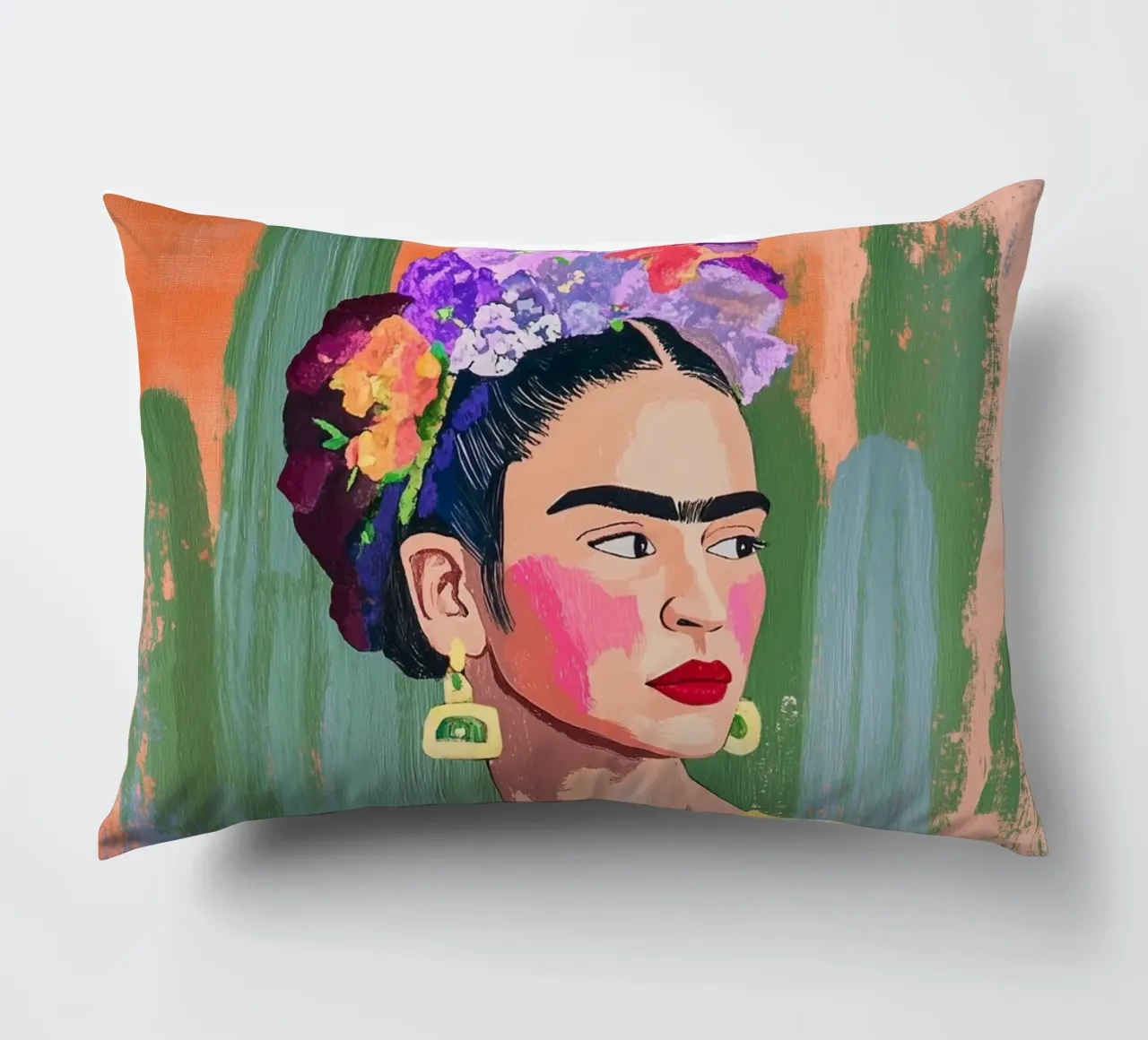 Kahlo e i cactus cuscino da Carinaprint