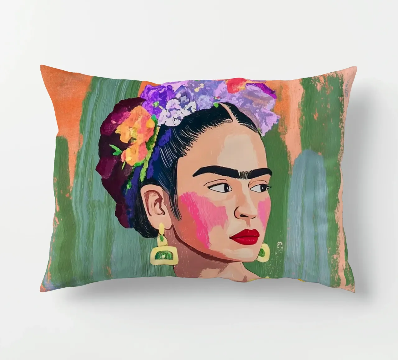 Kahlo e i cactus cuscino da Carinaprint
