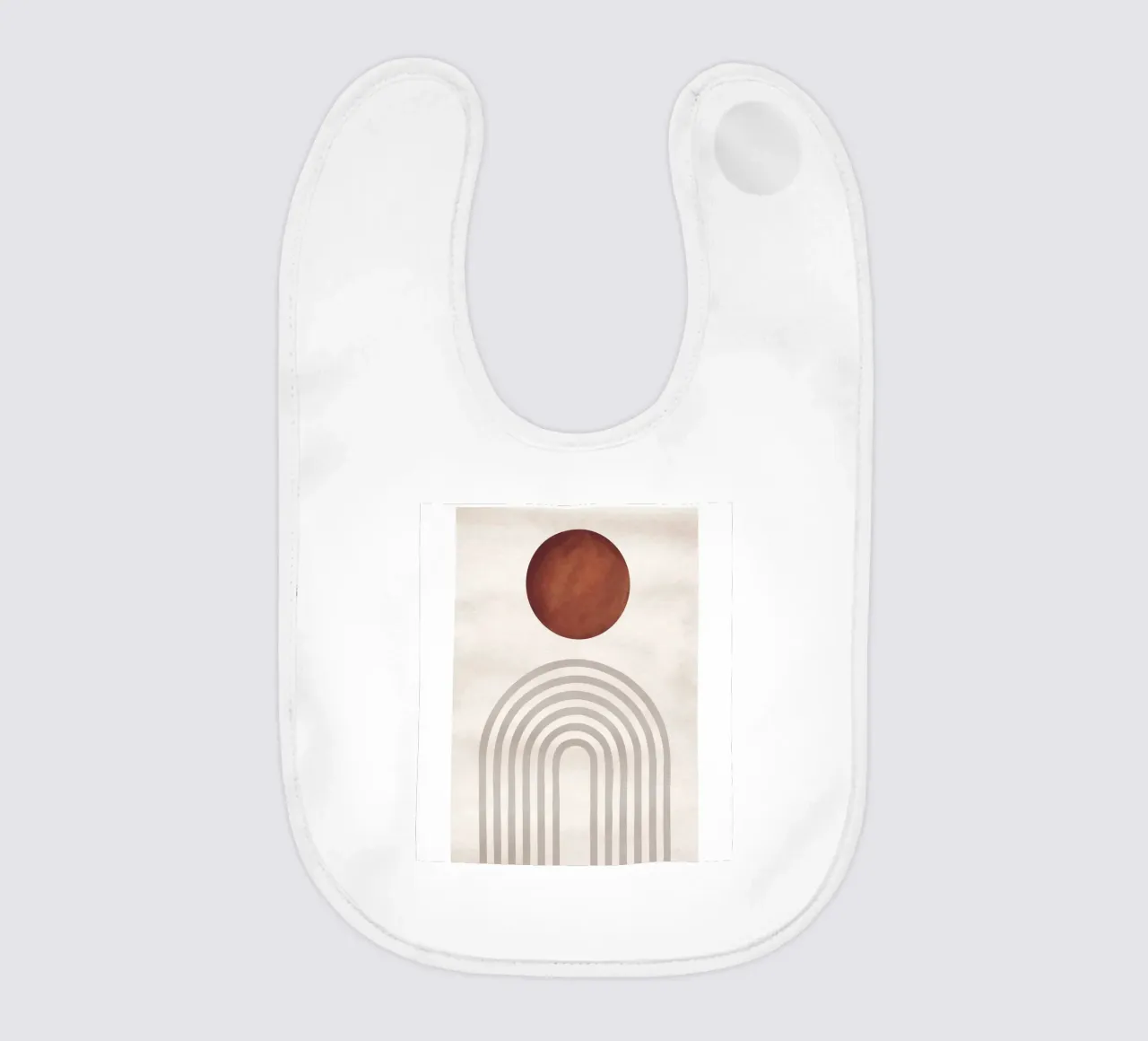 Sole e archi astratti | Design moderno boho bavaglino da Whole©