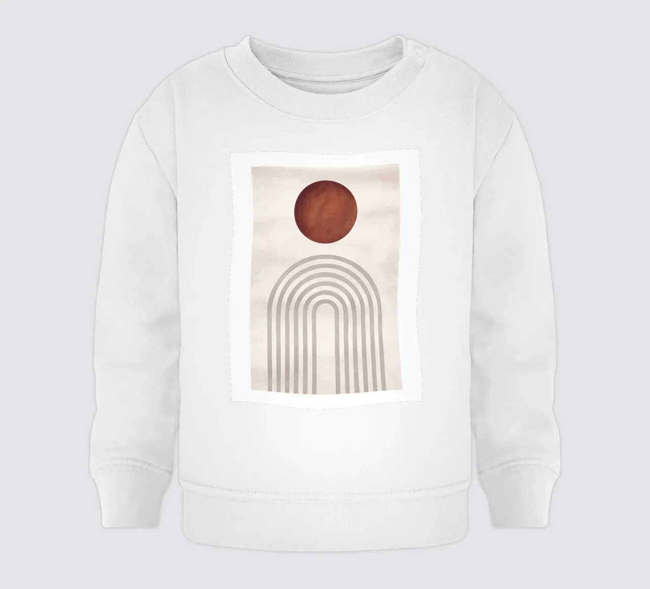 Sole e archi astratti | Design moderno boho felpa neonato da Whole©