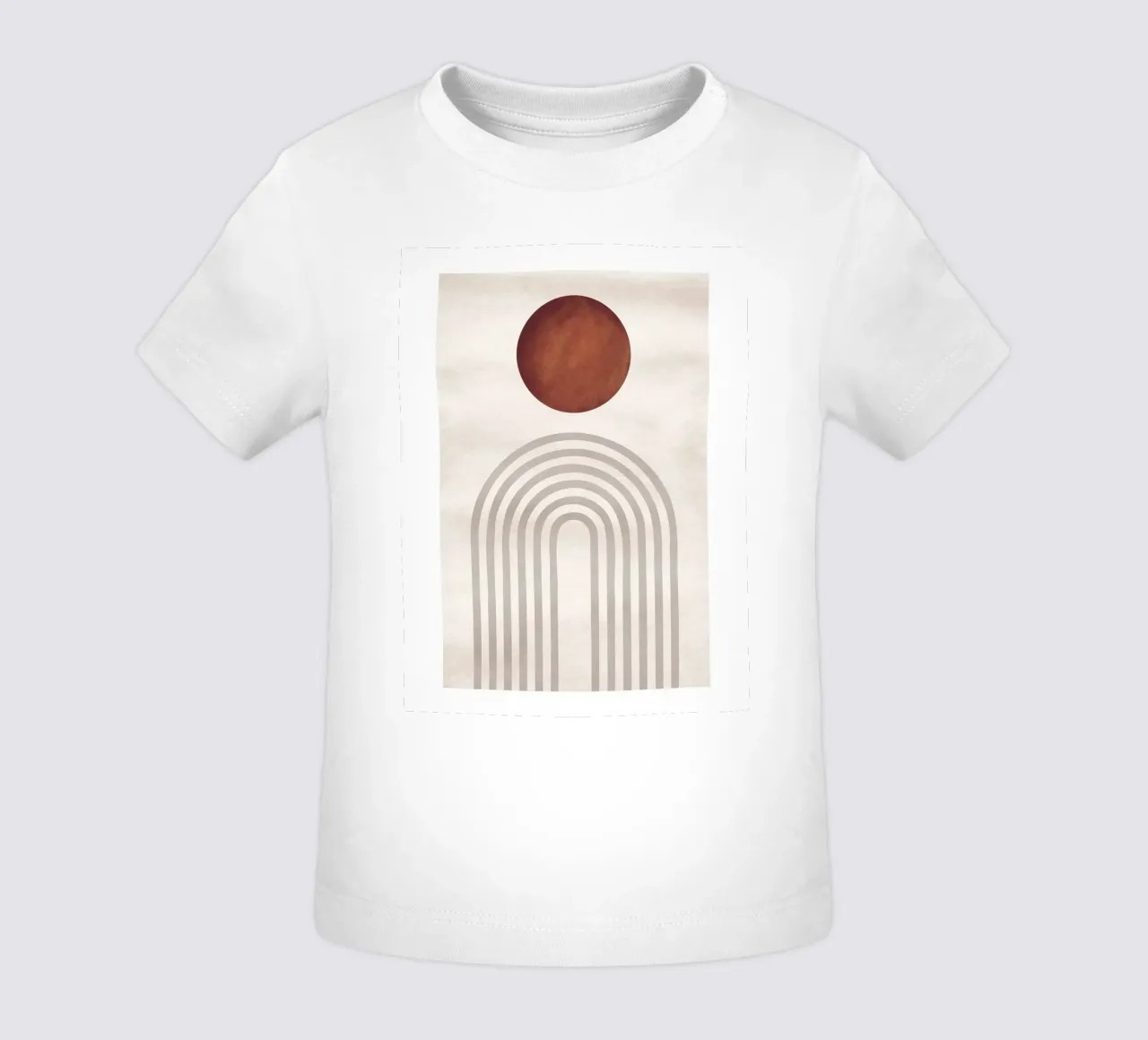 Sole e archi astratti | Design moderno boho maglietta neonato da Whole©