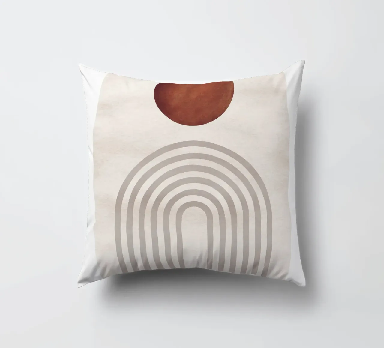 Sole e archi astratti | Design moderno boho cuscino da Whole©