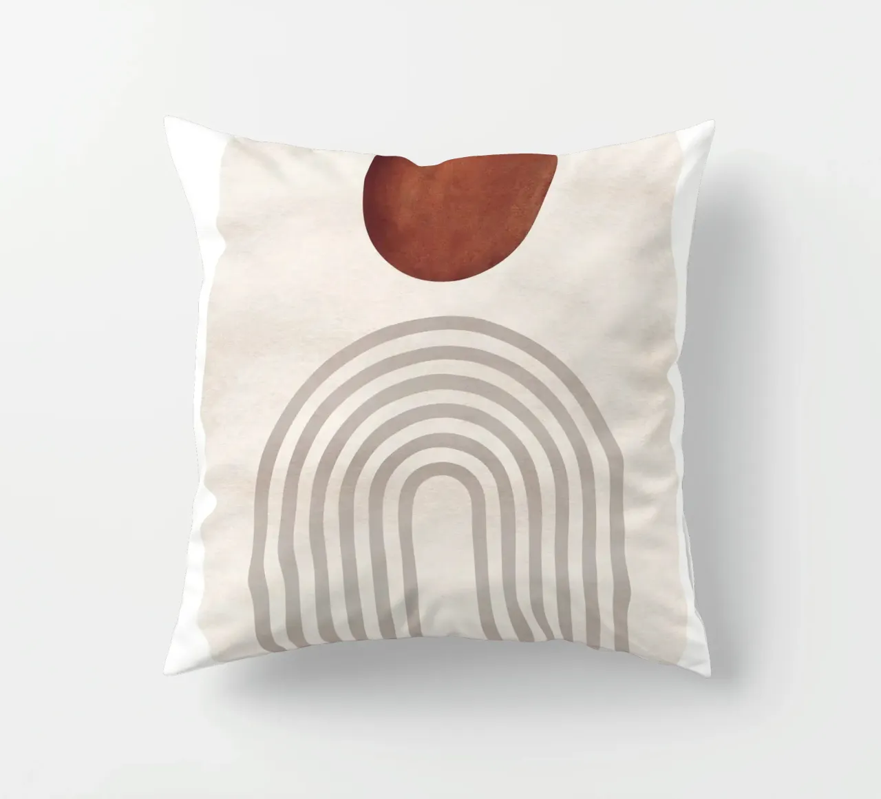 Sole e archi astratti | Design moderno boho cuscino da Whole©