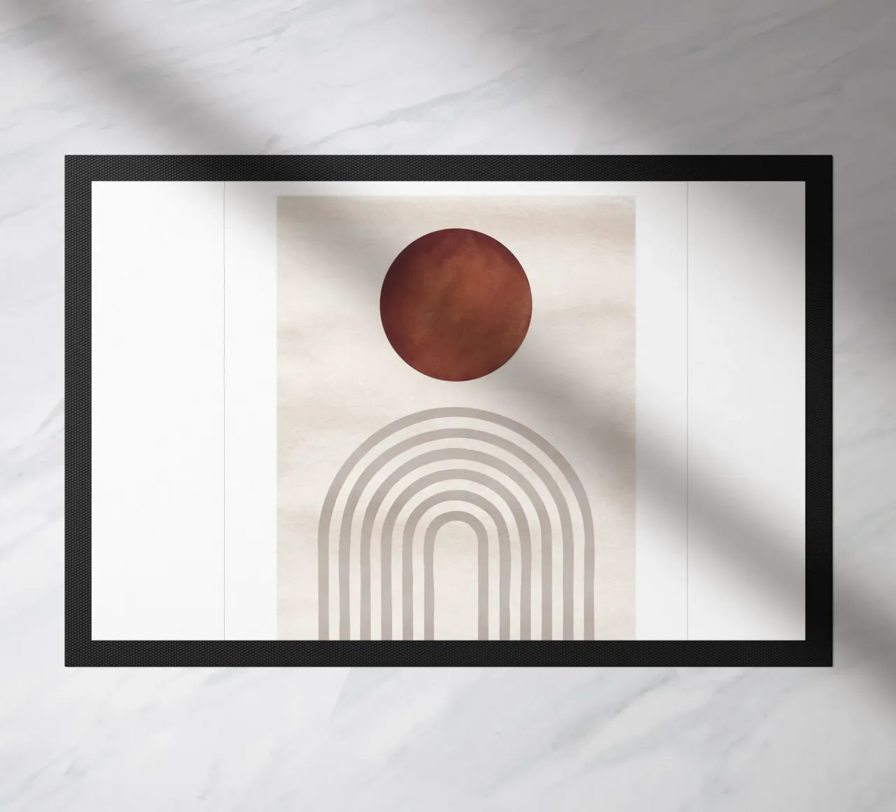 Sole e archi astratti | Design moderno boho zerbino da Whole©