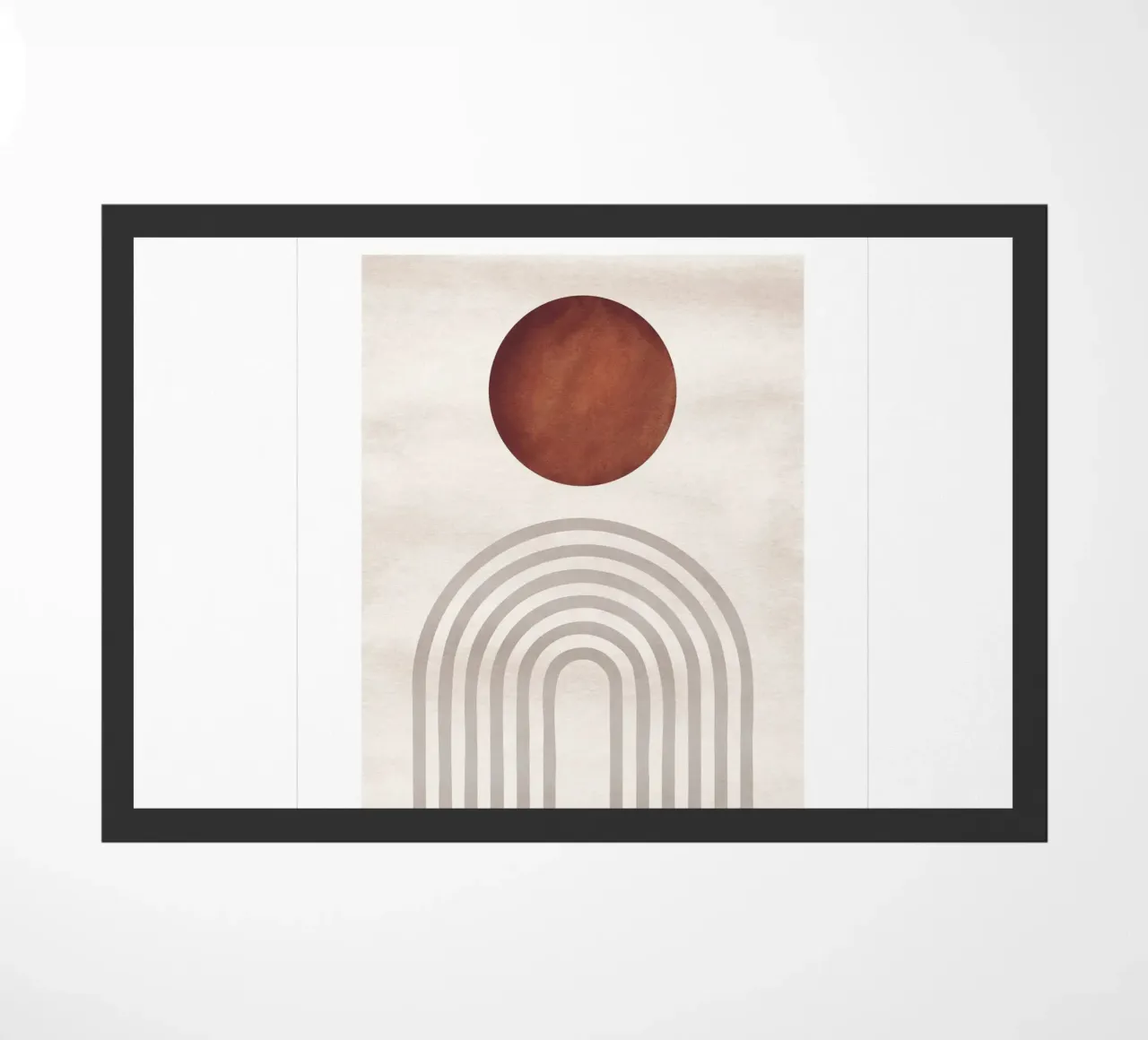 Sole e archi astratti | Design moderno boho zerbino da Whole©