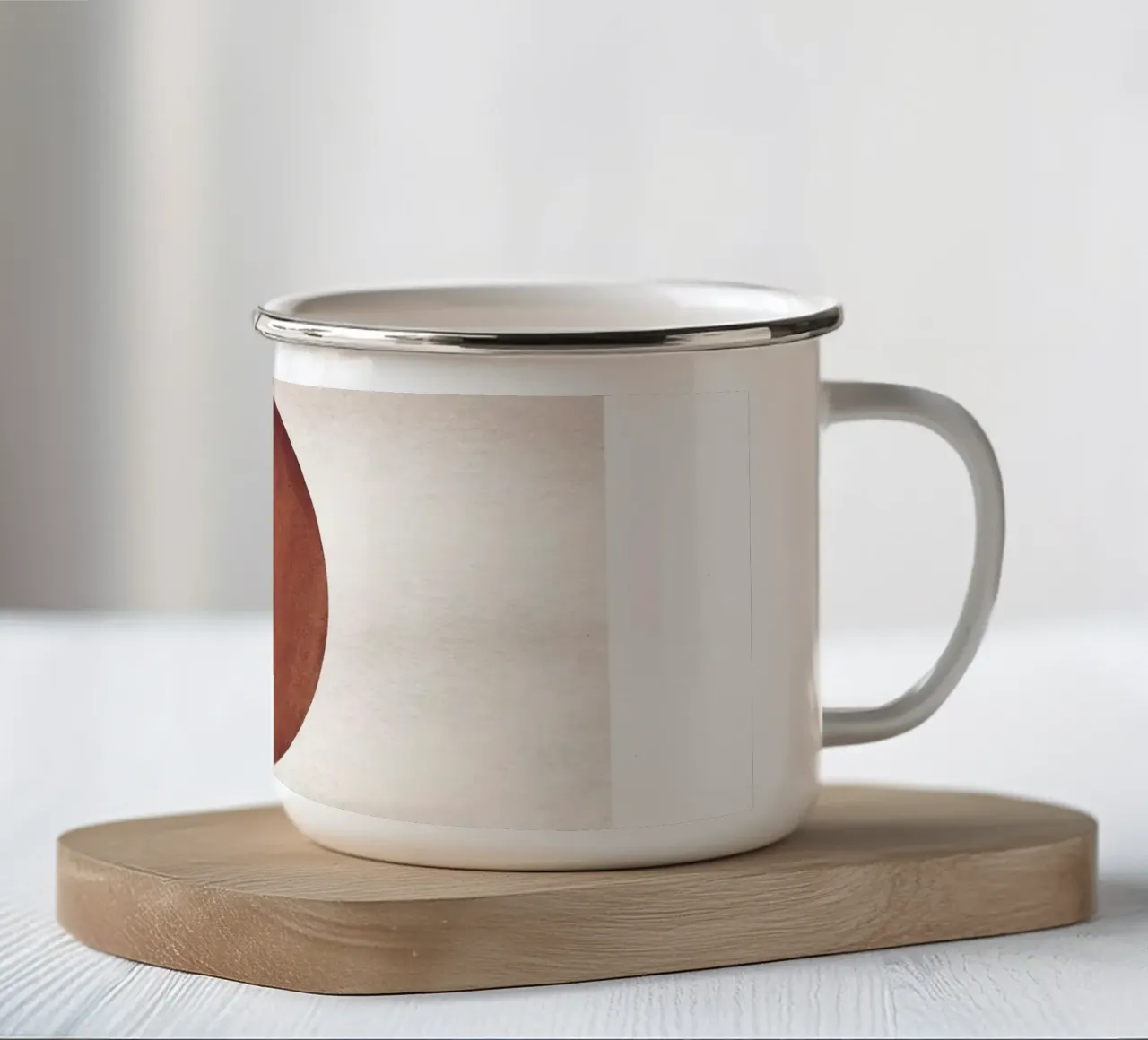 Sol y arcos abstractos | Diseño boho moderno taza de esmalte de Whole©