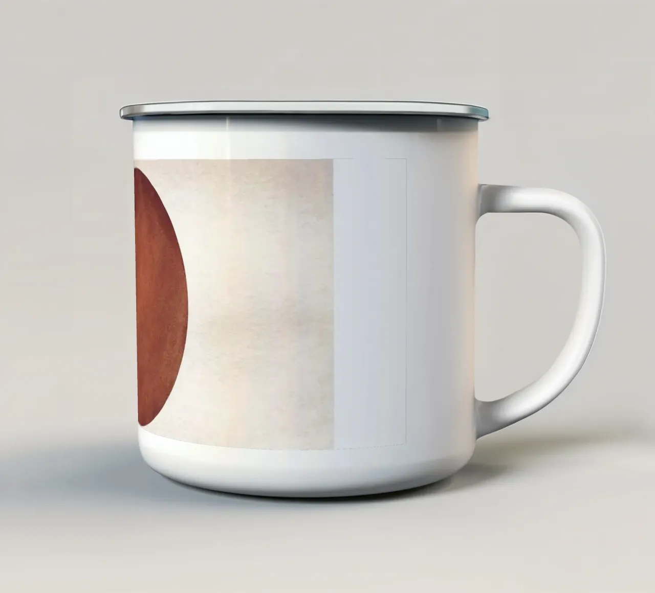 Sole e archi astratti | Design moderno boho tazza in smalto da Whole©